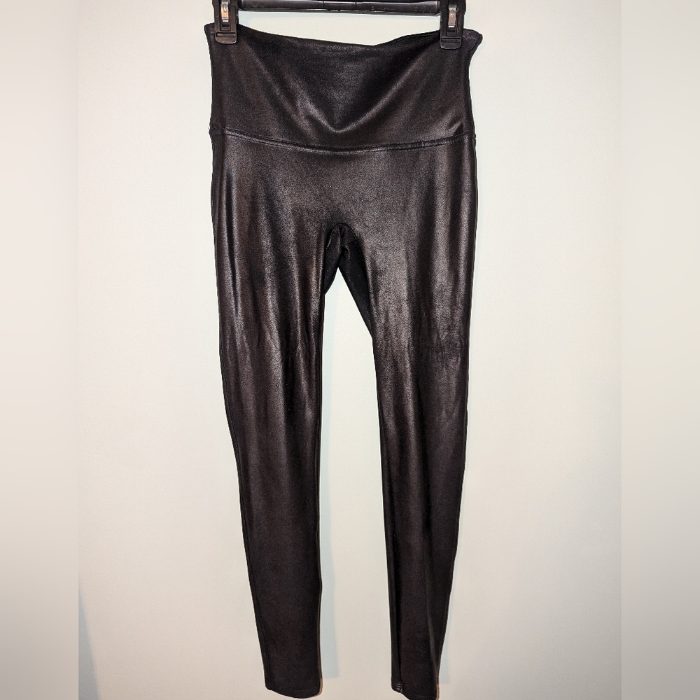 Spanx high waisted faux leather leggings
